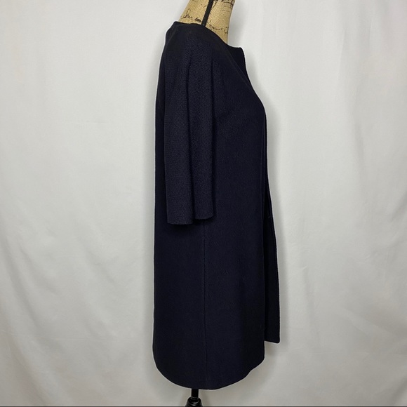 St. John Collection Black Half Sleeve Coat Dress - Picture 4 of 7